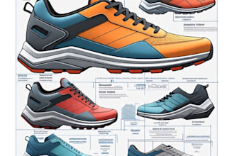 create custom shoe tech pack, footwear, and sneaker design