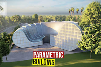 create parametric architectural 3d models using grasshopper, rhino, twinmotion