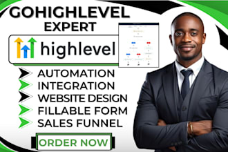 gohighlevel funnel automation email marketing ghl quiz forms website integration