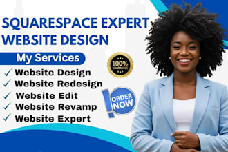 be your personal squarespace website expert for design, redesign, edit revamp