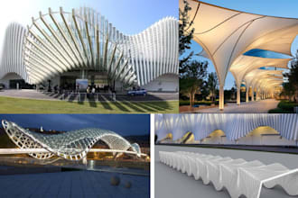 design urban features parametric, pavilions, and canopies with rhino grasshopper