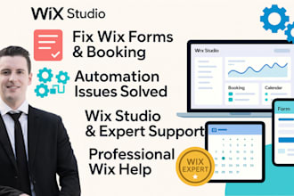 fix wix forms, wix booking, and wix automation issues, wix expert, wix studio,