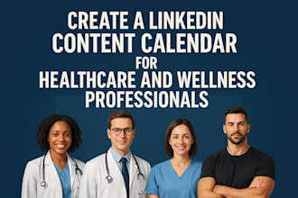 create a linkedin content calendar for healthcare and wellness professionals