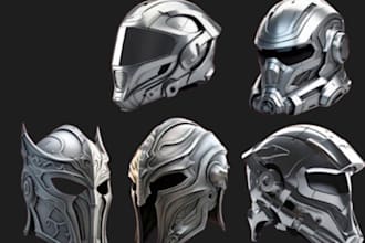 sculpt 3d mask, helmet cosplay mask 3d cosplay props 3d model mask for prints