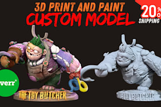 do expert 3d print and painting miniatures mini figure diorama warhammer 40k aos