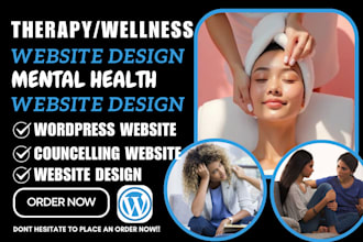 build therapy website mental health wellness counseling therapy landing page sit
