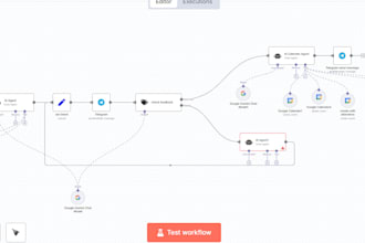 develop an n8n telegram bot for customer support automation