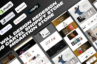 design or redesign your big cartel to shopify migration store bigcommerce store
