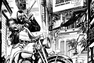comic page illustration, comic book page, comic panel, graphics novel