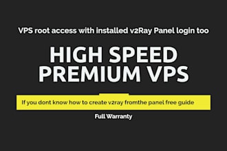 create vps and v2ray panels