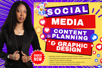 do social media content planning graphic design