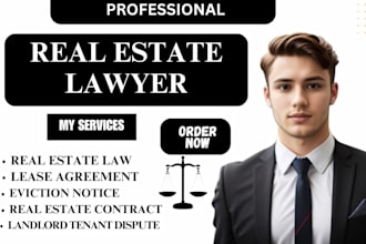 be your online lawyer for real estate law, lease agreements and legal writing