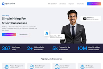 design recruitment website, job portal, job board recruitment agency website