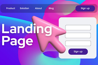 design your landing page with the best conversion rate