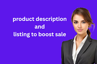 write stunning shopify product description and listing to boost sale