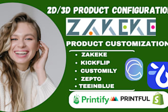 do zekeke kickflip customily zepto 2d 3d product configuration for shopify store