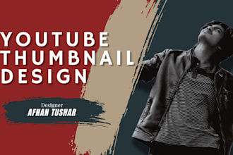 design eye catching and clickbait youtube thumbnail