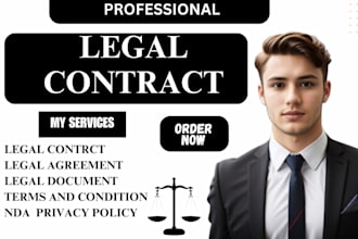 write legal contracts, agreements, nda, terms and conditions, privacy policy