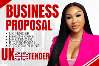 write bid grant proposal for UK tender, nhs tender, health care, cqc complaint