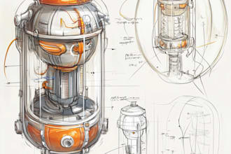 make product development and industrial design sketches
