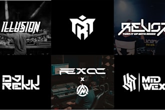 design professional dj, music artist, band, or producer logo