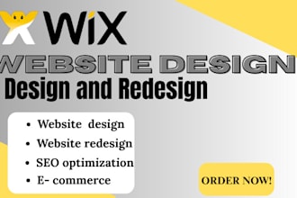 redesign wix website, design wix website redesign and revamp wix website
