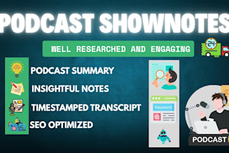 write captivating podcast show notes in less than 24 hours