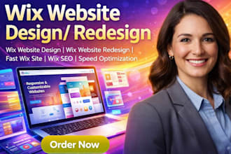 design, redesign wix website, optimize wix website speed and performance wix SEO