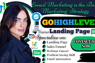 gohighlevel landing page, groove funnel, ghl automation, mailerlite sales funnel
