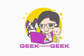 design high quality raising geeks and gaming logo