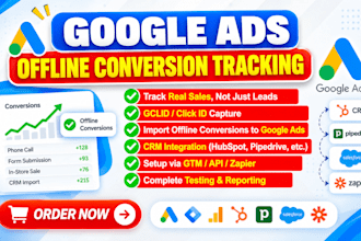 set up google ads offline conversion tracking and gclid integration via zapier