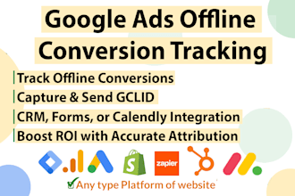 set up google ads offline conversion tracking and gclid integration via zapier