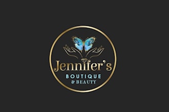design wonderful boutique beauty logo