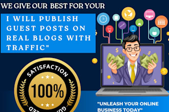 do publish guest posting on high traffic da DR sites
