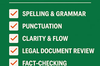 proofread and edit legal documents