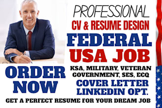 perfect federal, government, veteran, USA job, ksa, ecq, ses, executive resume