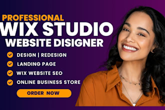 build wix studio website design and redesign wix website on wix website studio