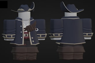build roblox character, models, outfit, map, animated, rigging