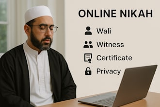 be your quick valid online nikah imam with witness wail and certificate