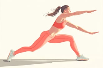 draw exercise, workout, yoga, medical illustration