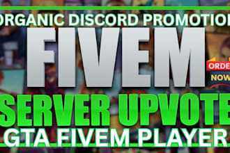 discord promotion, discord advertising, active fivem server promotion for growth