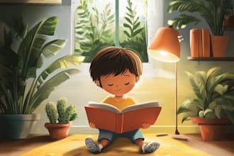 do african american children story book illustration