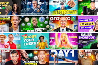 design attractive clickbait amazing youtube thumbnail in 5hr