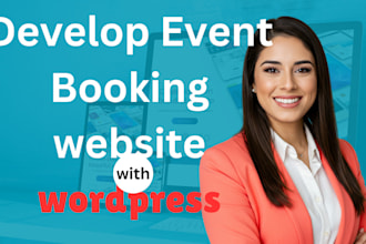 develop an event booking website with calendar and payment integration