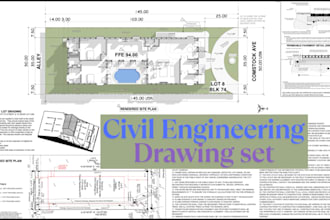 design civil engineering drawings and site plans in autocad civil 3d