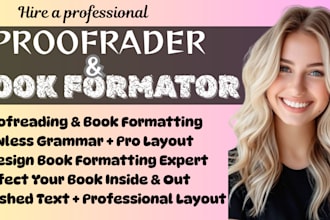 proofread, edit and adobe indesign formatting fiction, nonfiction manuscript