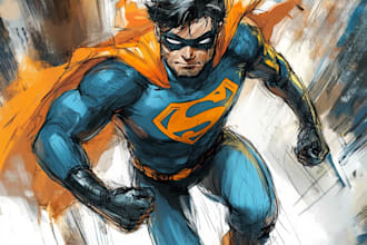 do superhero action comic