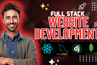 develop a full stack website using using js and django rest