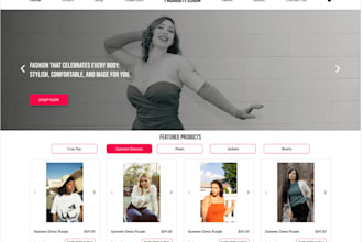 develop clothing website, jewelry website, boutique website, gadget website
