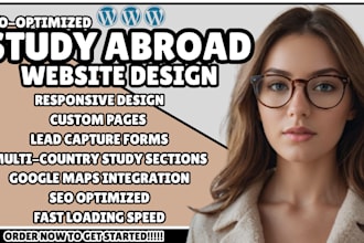 study abroad website education consultancy website